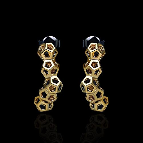 Pendientes de Plata 925 para Mujer, Pendientes de Panal Irregulares Simples Retro, joyería de Fiesta de Moda para Mujer, Pendientes de Regalo de cumpleaños