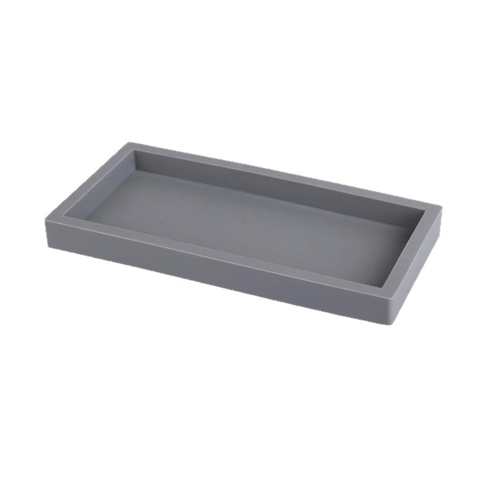 2Pcs Silicone Tray For Bathroom Countertop Storage