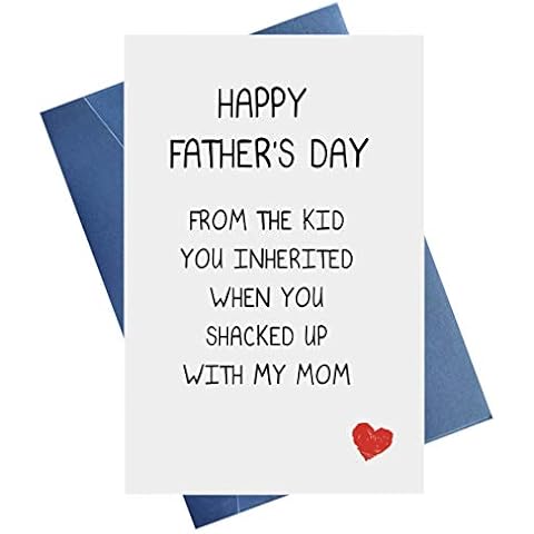 Funny Father's Day Card for Dad, Funny Daddy Card, Greeting Card for Dad Anniversary Card, Envelope Included, Blank Inside Cover