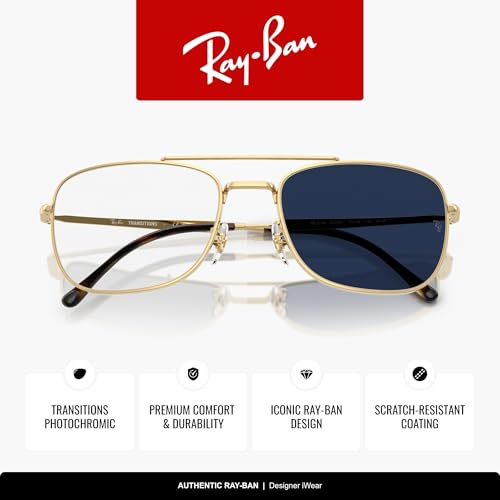 Image of Ray-Ban Unisex Rb3755 Rectangular Sunglasses
