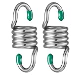 Aheucndg Heavy Duty Hammock Hanging Kit, 2 Pack 1300LBS M8 Capacity Spring Hammock Chair for Outdoor Indoor Activity of Porch Swings Hanging Chairs.