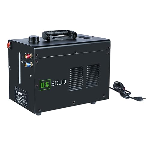 U.S. Solid Water Cooler 10 L - 2.6 gal Tig Welder Torch Water Cooling Machine - Wind Tunnel Heat Dissipation System TIG MIG Welder with Transparent Window - Improved Cooling Effect - Non-Leak Design - image 2