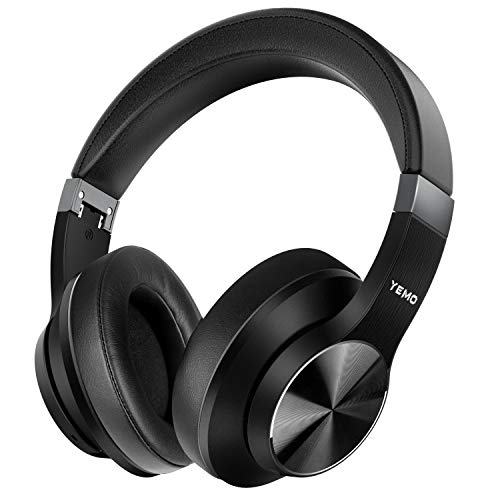 [Updated 2020 Version] High-End Hi-Fi Active Noise Cancelling Headphones apt-X Bluetooth Headphones with Microphone Deep Bass Wireless Headphones Over Ear, Comfortable Protein Earpads