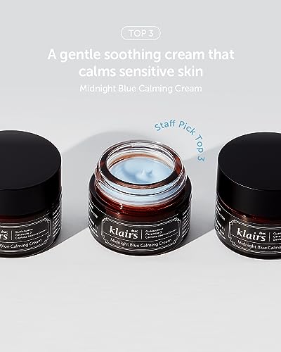 Klairs Midnight Blue Calming Cream, For oily, troubled and sensitive skin, rapidly calm and soothe sensitivity-30 ml - Image 2