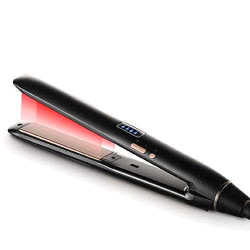Flat Iron - 2in1 Ceramic Hair Straightener & Curling Iron Wand Dual Voltage Hair Curler Portable Travel 1 Inch Straightening Iron 30s Fast Heat Up w/Adjustable Temperature for All Hair Thick 110-240V