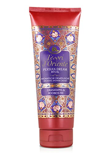 TESORI D'ORIENTE d'Oriente Cream Shower 'Persian Dream', 250 ml, Aromatic Shower Gel with Pomegranate & Rooibos Tea