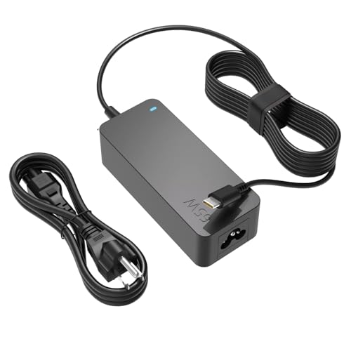 Superer Charger Fit for Lenovo Thinkpad X1 Laptop, X1 Carbon Gen 13 12 11 10 9 8 7 6 5, X1 Yoga Gen 8 7 6 5 4 3 2, X1 Tablet Gen 3 2, X1 2-in-1 Gen 10 9 Power Supply Adapter Cord, USB C, 65W 45W