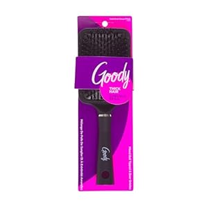 Goody Detangle It Paddle Brush, Black, Custom Style Detangler with Nylon & Boar Bristles, Use as a Detangling or Styling Brush to Tackle Tangles & Knots, For Thick Hair