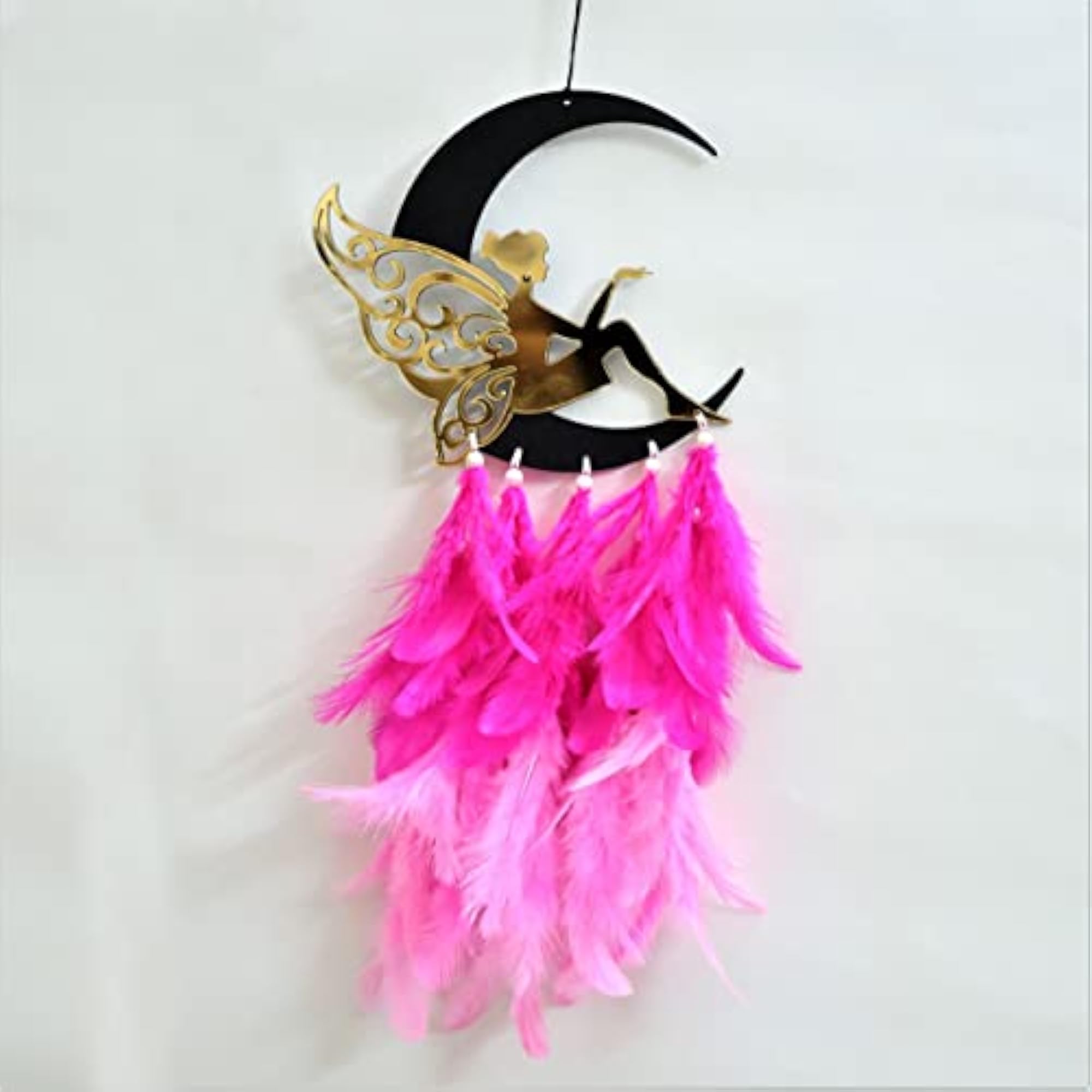 Half Moon Dream Catcher with Fairy Design