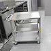 Treshin 3 Tier Stainless Steel Utility Cart Commercial Heavy Duty Rolling Cart Food Storage Service Trolley with Handle and Wheels for Kitchen Restaurant Hospital Lab and Hotel 19
