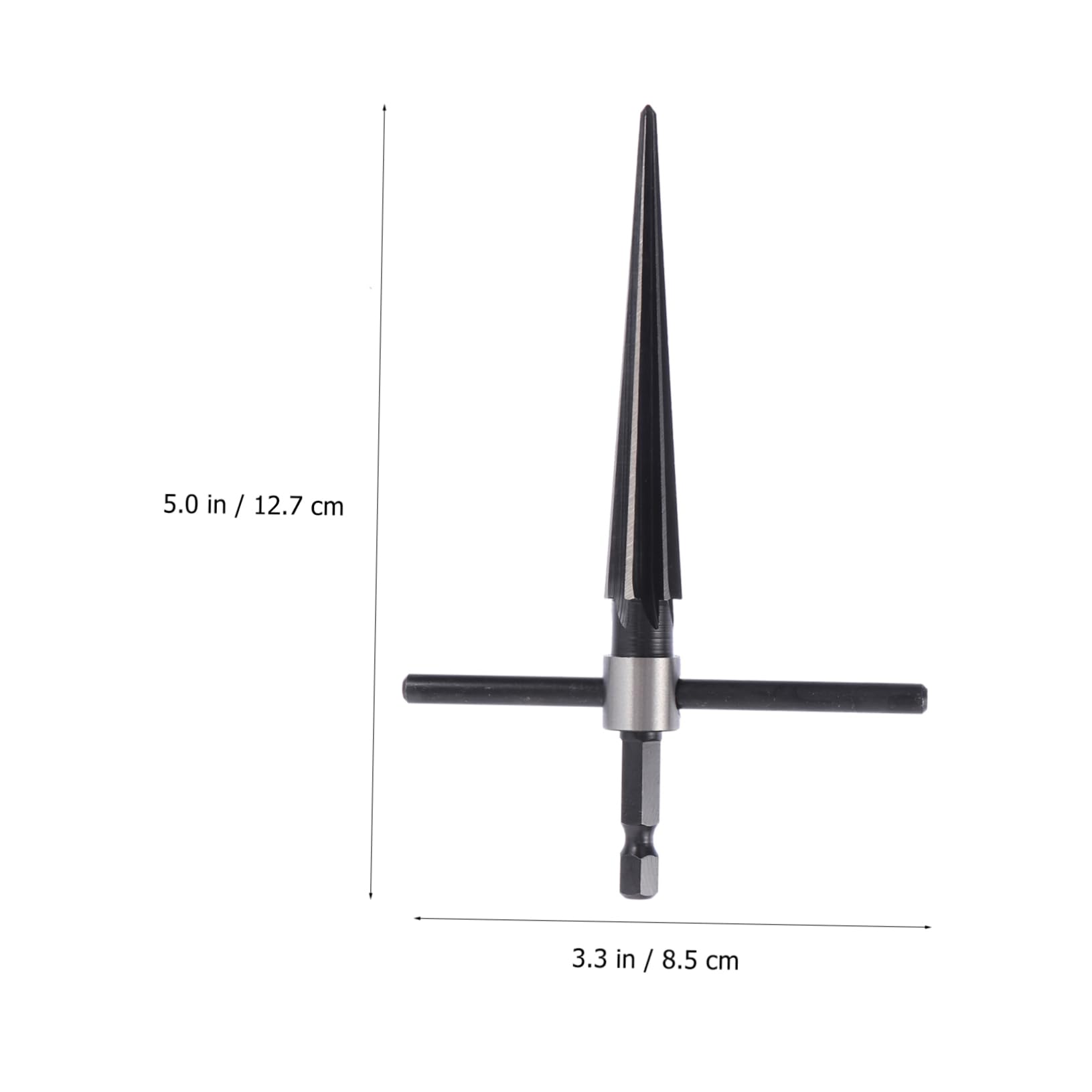 Alipis 2pcs Tapered Reamers Set 3-13mm Hand Taper Reamer Core Drill Cutting Tools for Metal Plastic