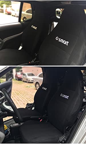 Couvre-siège auto polyester noir et protections de sièges Smart 453