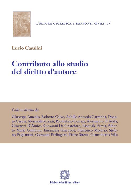 Contributo allo studio del diritto d'autore