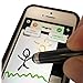 BoxWave Stylus Pen Compatible with SpaceTalk Adventurer (ST2-4G-2) - Bullet Capacitive Stylus, Mini Stylus Pen with Keyring Loop - Jet Black