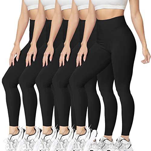 High Waisted Leggings for Women Stretch Tummy Control Workout Running Yoga Pants Reg&Plus Size