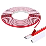 Westspark Breite 5 m TPE Viertelkreisleiste, Silikon-Laminat-Bodenverkleidung, Sockelleisten-Abdeckung, flexible Formdichtung, Wandschrank, Sockelleiste, Arbeitsplatten, Fenster (19 mm x 13 mm)