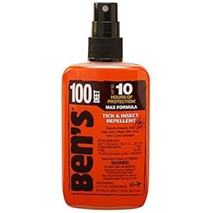 Tender Ben’s 0006-7081 100% DEET Mosquito, Tick and Insect Repellent, 3.4 Ounce Pump