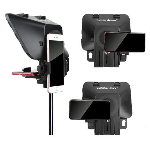 Teleprompter Desview T3 para streaming en directo y vídeos de e-learning con tableta 7