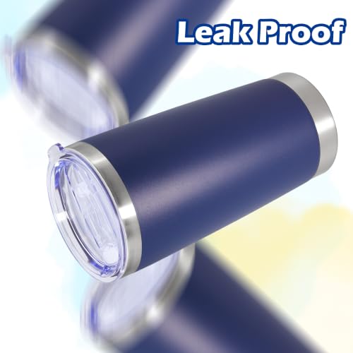 Image of 20oz Tumbler Insulated Tumblers Vacuum Coffee Mug with Lid Navy 12Pack