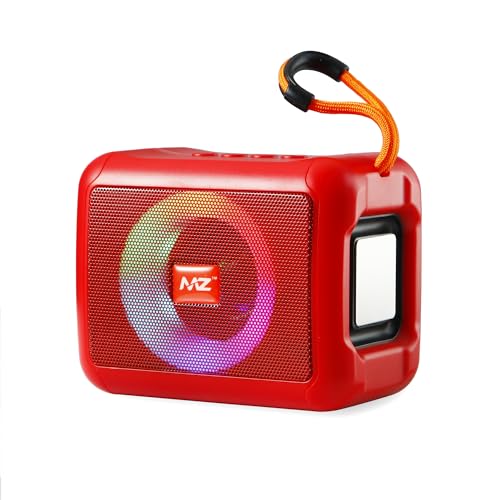 Image of MZ M408SP (Portable Bluetooth Speaker) Dynamic Thunder Sound, in Built RGB Light 5 W Bluetooth Speaker (Red, Stereo Channel)