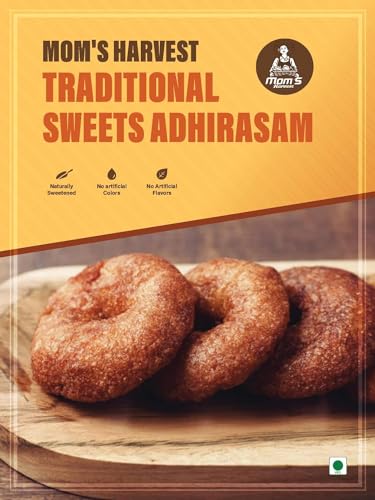 MOM'S HARVEST Traditional Sweets Adhirasam/Ariselu/Kajjaya Healthy Snack - 200 Grams