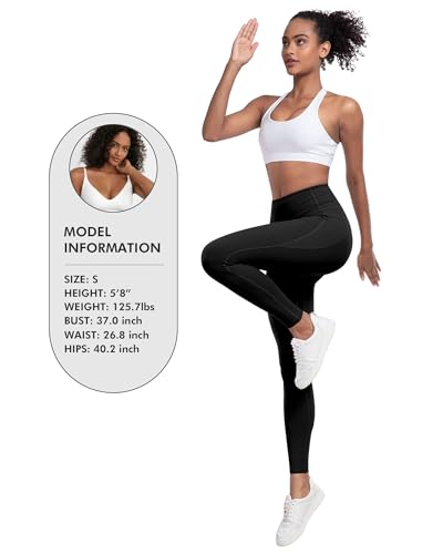 lzyvoo leggings with pockets for women 6 packs soft high waisted tummy control workout yoga pants