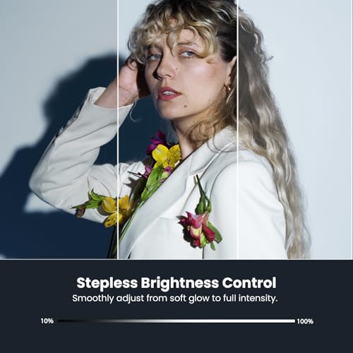 Image of HIFFIN LT-003 Selfie Light with 3000-9000K Adjustable CCT | 3 Light Modes (White /Warm /Natural) | 7W Power, 2000mAh in-Built Battery, USB-C Charging, Portable Size for Phones, Vlogging & Video Making