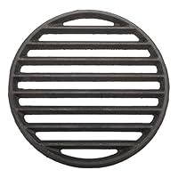 SUMTree Rund Gusseisen Grillrost Verdickter Gitterrost Schwarz Gussrost Haltbar Ofenrost Tafelrost Kohlerost Ascherost Kaminrost Feuerrost für Grill und Kamine Durchmesser 27,5 cm leicht zu bedienen
