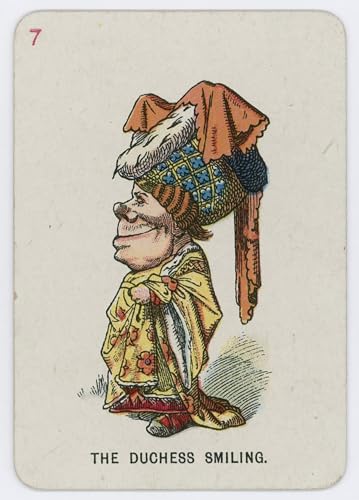 Portrait la duchesse souriante de Tenniel affiche toile poétique