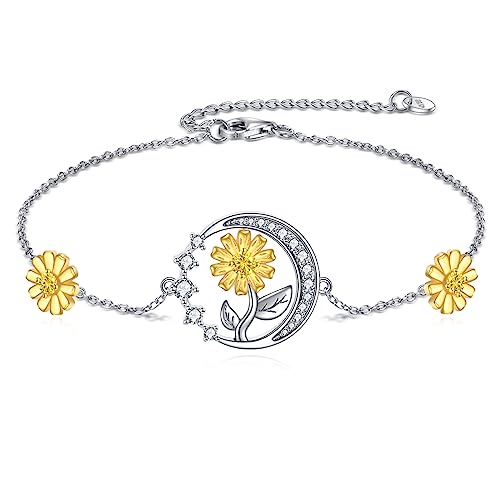 Image of VONALA Witches Knot /Compass /Dragonfly /Clover Bracelet Sterling Silver Adjustable Charm Bracelet Summer Beach Foot Chain Jewelry for Women Gifts