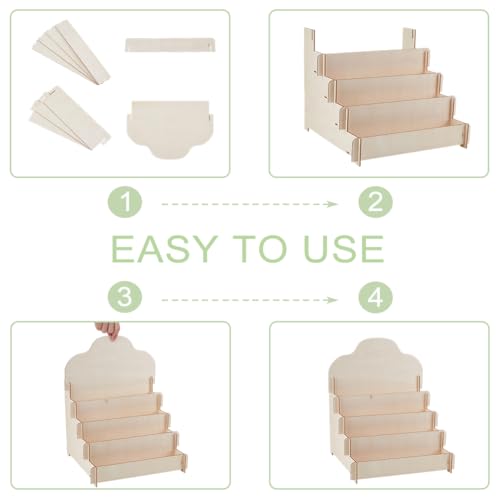Soporte de madera para tarjetas postales y expositores cumpleaños 5