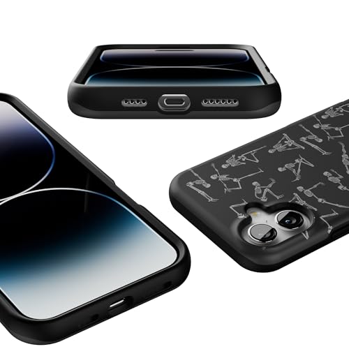 Casely iPhone 16 Case | Corpse Pose | Skeleton Yoga | Bold Protective Design | Compatible with MagSafe by Casely - Image 3