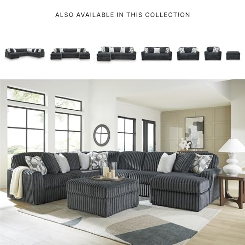 Image of Signature Design by Ashley 5-Piece U-Shaped Sectional with Chaise, Gray