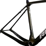 Rinos Set de Marco de Bicicleta de Carbono T800 – Cuadro de Bicicleta de Carretera y Gravel con Horquilla, S (52cm))
