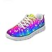 AXGM Damen Laufschuhe Turnschuhe Straßenlaufschuhe Schuhe Air Masche Sport Sneakers Regenbogen Farbverlauf Wasserflecken Druck Mode Schnürer Fitness Atmungsaktiv Sportschuhe HA01 EU 41