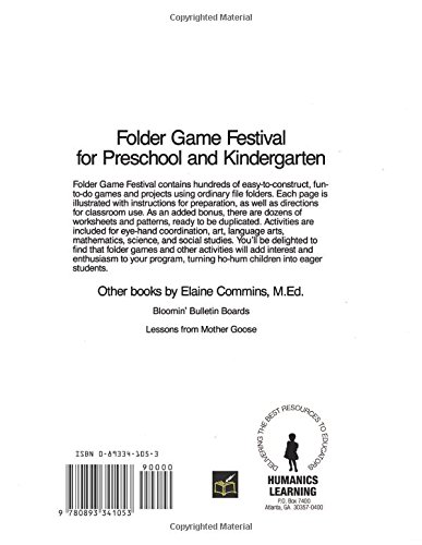 Folder Game Festival: For Preschool and Kindergarten