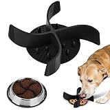 2 In 1 Slow Feeder Dog Bowls Insert & Licking Mat, Upgraded Super Firm Suction, Turning a Dog Bowl i