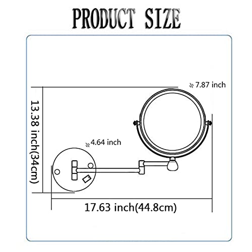 Miroir de maquillage mural LED pour corriger les défauts d'éclairage de salle de bain - 6
