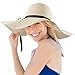 Produktbild Magicfun Faltbarer Sonnenhut Sommerhut Shade Damen Strohhut UPF 50+ Schutz mit Sonnenschutz Breite Krempe