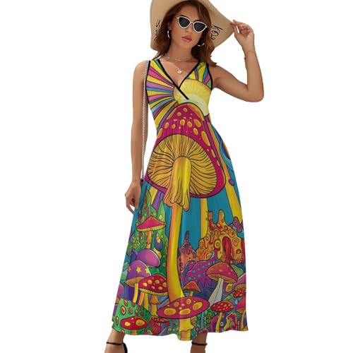 Robe de plage bohème à col en V pour vos journées ensoleillées