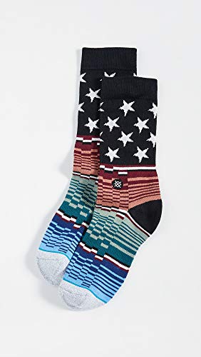 STANCE Men's Americana Glitch Socks, Black, Large2