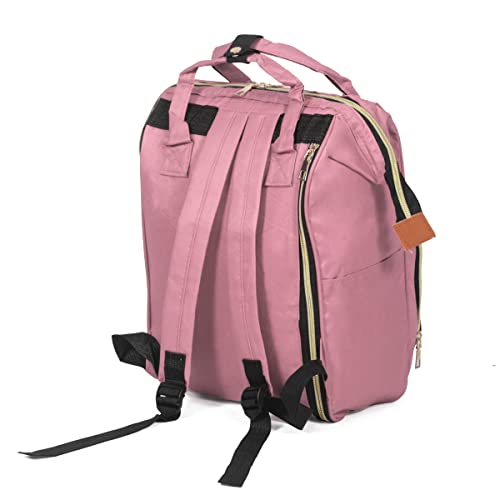 Mochila Casual Viagem Escolar Bolso Térmico Feminino/Masculino Resistente (Rosa)