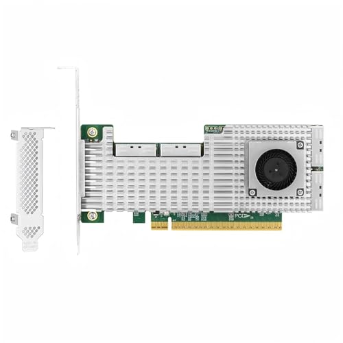 PCIe5.0 x16 to 4-Port Internal MCIO 8I NVMe Switch Adapter