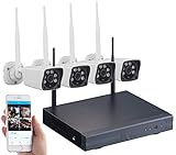 Überwacht in Full-HD-Auflösung • Fernzugriff per App für Android und iOS • Bis zu 25 m Nachtsicht • Aufnahme auf bis zu 4 TB große Festplatte • Bewegungs-Erkennung für automatischen Aufnahmestart • Bis zu 120 m Funk-Reichweite