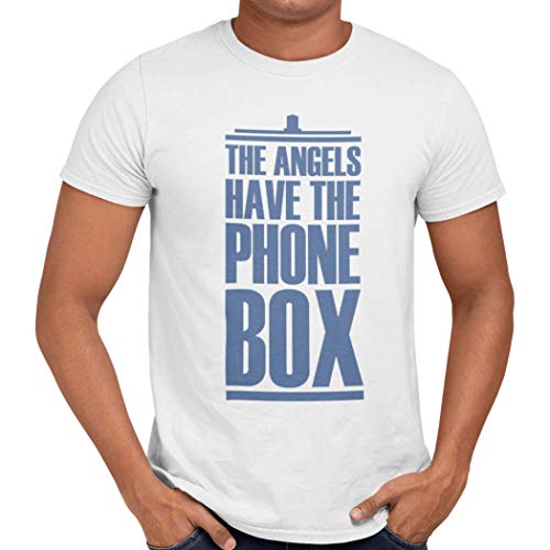 Image of Getting Shirty The Angels Have The Phone Box - Mens/Unisex, Color : White, Size : XXX-Large