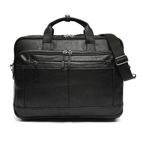 MISAKO Tomas portaordenador 15.6 pulgadas con bandolera extraíble Hombre - Tomas Negro 31x41x10cm