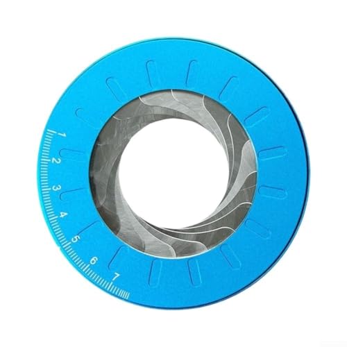 Compás de aluminio de 12.5cm y regla ajustable azul para evitar trazos imprecisos en geometría 5