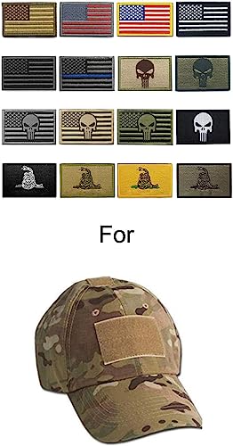WZT Bundle 16 Pieces American Flag Tactical Morale Military Patch Set