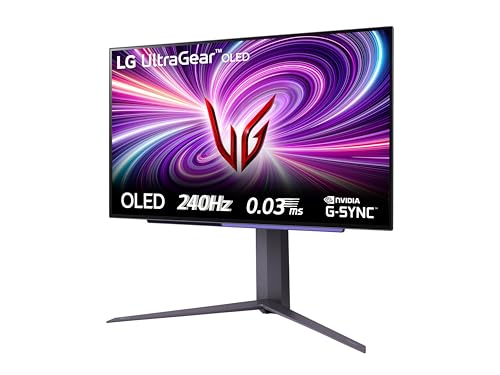 UltraGear OLED 27GS93QE Monitor Gaming 27", QHD (2560x1440), OLED, 240Hz, 0,03ms (GtG), G-Sync, FreeSync Premium Pro, HDR 400 True Black, HDMI 2.1, DisplayPort, Nero - Monitor - Immagine 8