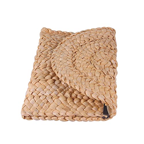 Image of Fecialy Straw Clutch Purses Straw Purses for Women Envelope Woven Clutch Handbags Summer Beach Bags